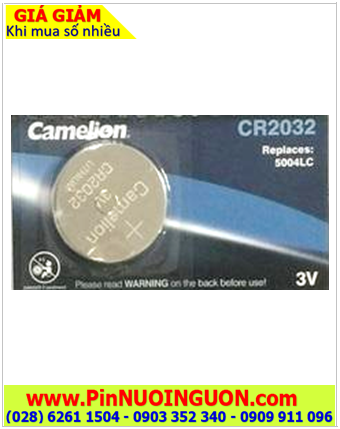 Camelion CR2032 _Pin CR2032; Pin đồng xu 3v lithium Camelion CR2032 chính hãng